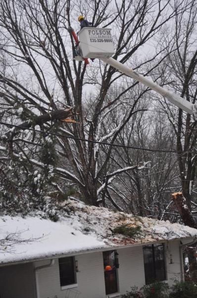 When bad weather hits, you can never be sure what will happen. Often when ice freezes trees nearby, heavy limbs are likely to fall on your house. And when that happens, you'll want to give us a call asap! 
